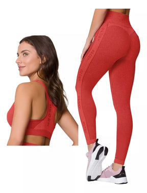 Kit Calça Legging Sem Costura + Top